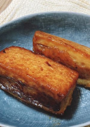 分量簡単♪厚揚げはさみ焼きハンバーグ-レシピのメイン写真