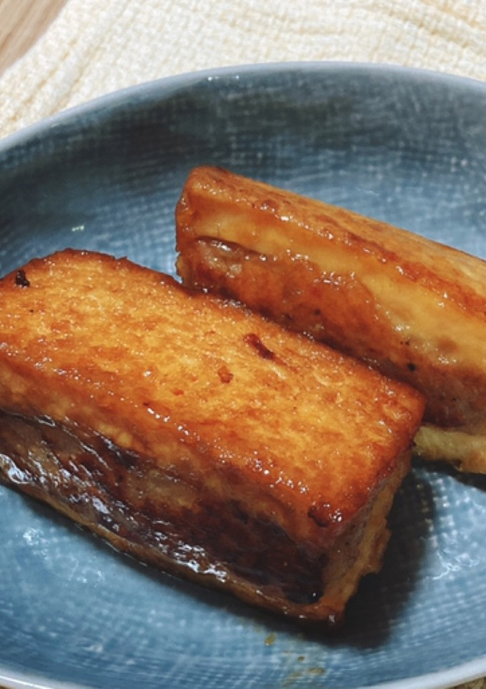 分量簡単♪厚揚げはさみ焼きハンバーグ-レシピのメイン写真