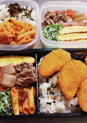 高校生息子＆旦那弁当（10/20）-レシピのメイン写真