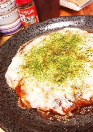 お好み焼きの『フワトロ山かけ』-レシピのメイン写真