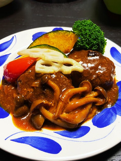 煮込みハンバーグきのこソース-レシピのメイン写真