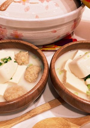 スープまでゴクゴク！主役級豆乳湯豆腐-レシピのメイン写真
