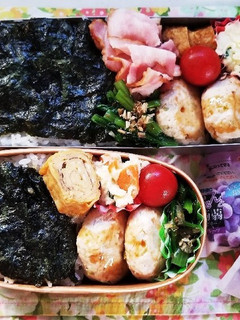 つくねバーグのり弁(10.20)-レシピのメイン写真