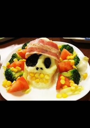 ハロウィンパーティー海賊ポテトサラダ-レシピのメイン写真