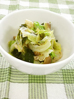キャベツとわかめのごま酢あえ-レシピのメイン写真