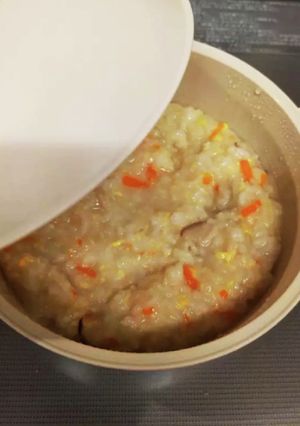 圧力鍋で約30分！生米から作る中華粥-レシピのメイン写真
