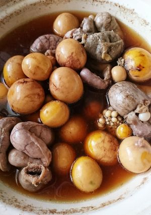 土鍋でモツ煮込み-レシピのメイン写真
