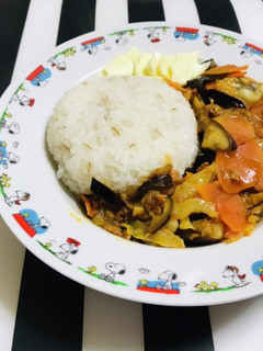 炊飯器で市販のミートソースと野菜の煮込み-レシピのメイン写真