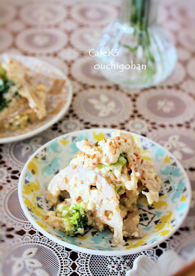 シャキシャキ・蓮根の簡単白和え-レシピのメイン写真