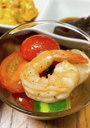 海老とホタテと彩り野菜のマリネ-レシピのメイン写真