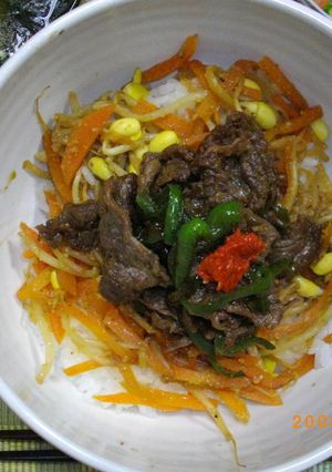 ★簡単ビビンバ風丼かも？★-レシピのメイン写真