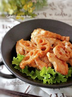 鶏と蓮根の味噌炒め、山椒風味-レシピのメイン写真