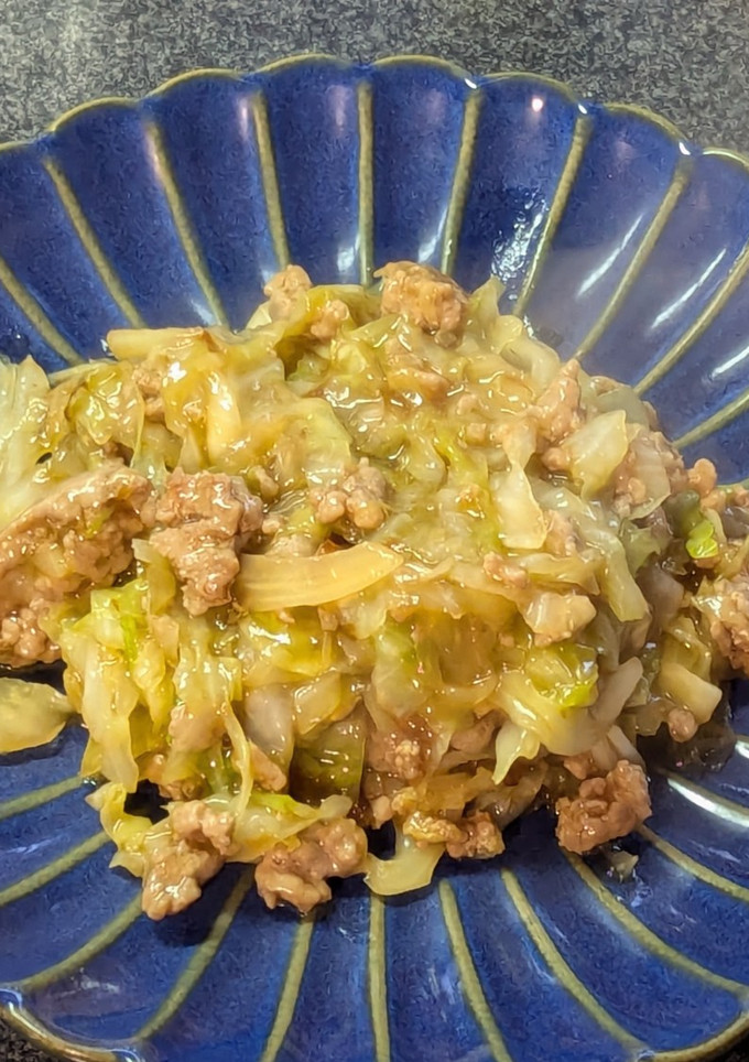 とろ～り♡キャベツとひき肉の和風炒め-レシピのメイン写真