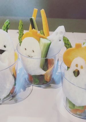 簡単可愛いハロウィンサラダ-レシピのメイン写真