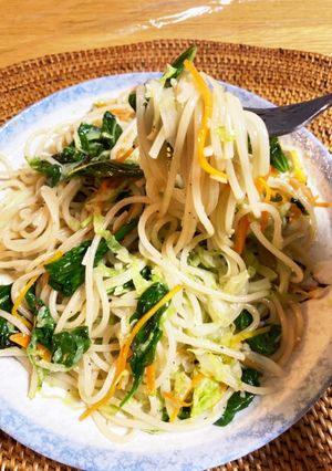 スパゲティバジル風味-レシピのメイン写真