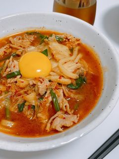 キムチうどん-レシピのメイン写真