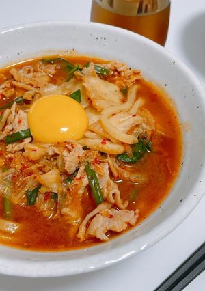 キムチうどん-レシピのメイン写真