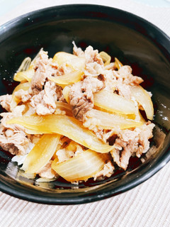 簡単!つゆだくほったらかし牛丼-レシピのメイン写真