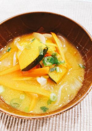 かぼちゃの味噌汁-レシピのメイン写真