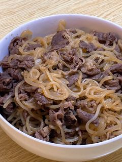 牛肉と白滝の甘辛煮-レシピのメイン写真