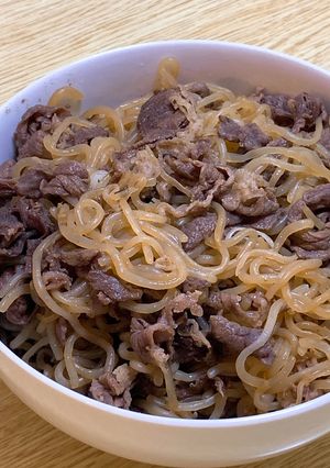 牛肉と白滝の甘辛煮-レシピのメイン写真