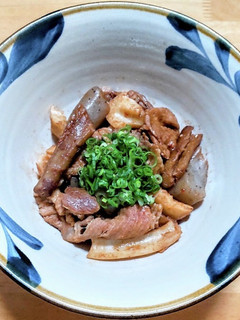 叩きレンコンと豚こま肉の中華風煮付け-レシピのメイン写真