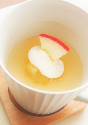 〚 なめらかプリン りんごソース 〛-レシピのメイン写真