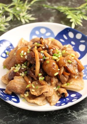 簡単！豚肉と栗の甘辛煮-レシピのメイン写真