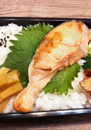 鮭弁当　1021-レシピのメイン写真