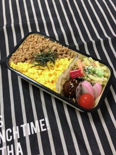 男子高校生弁当10/21そぼろ弁当-レシピのメイン写真