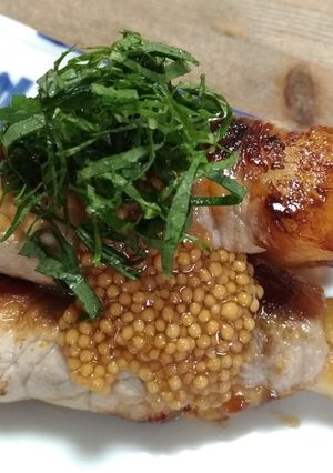 肉巻きみたらし団子のゴールドのせ-レシピのメイン写真
