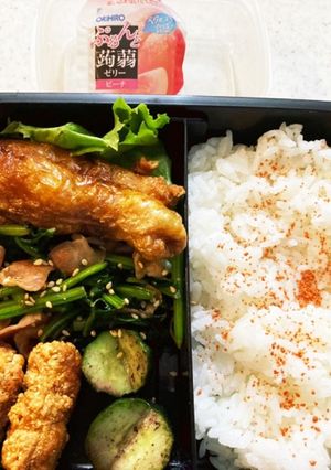 業務用スーパー鶏皮餃子高校男子弁当-レシピのメイン写真