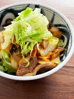 さっぱり豚キムチ丼-レシピのメイン写真