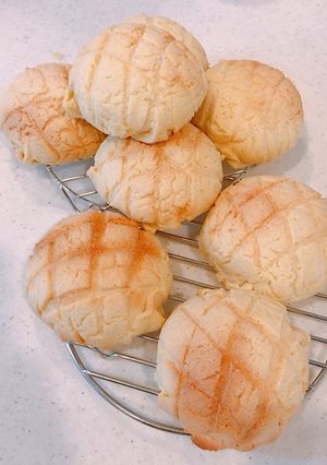HBで、マーガリンと砂糖で、メロンパン-レシピのメイン写真