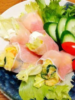 ポテサラとクリームチーズの生ハム巻♡-レシピのメイン写真