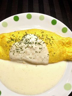 よし丸チーズソースで、オムライス-レシピのメイン写真