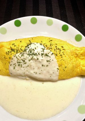よし丸チーズソースで、オムライス-レシピのメイン写真