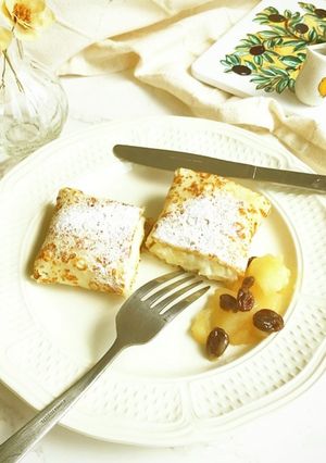 ふわとろ♪アップルクリームのクレープ包み-レシピのメイン写真