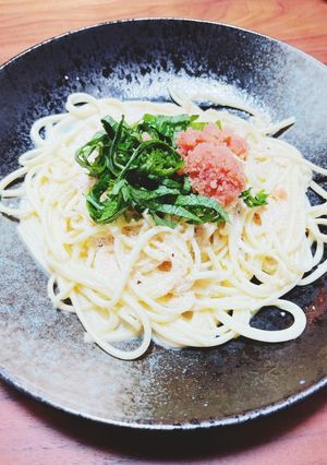 大葉香る明太クリームパスタ-レシピのメイン写真