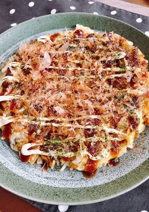 オートミールのキムチーズお好み焼き-レシピのメイン写真