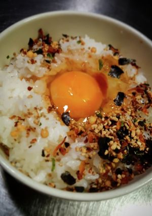 卵かけご飯の、ふりかけ掛け！-レシピのメイン写真