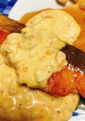 鮭の甘酢照り焼き〜タルタルソースがけ〜-レシピのメイン写真