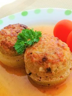 新たまねぎの肉詰めスープ煮-レシピのメイン写真