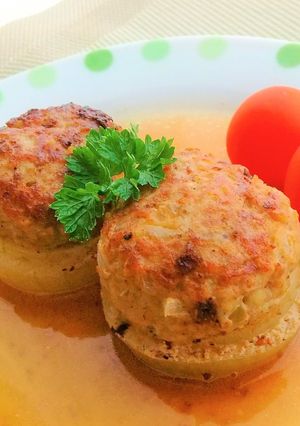 新たまねぎの肉詰めスープ煮-レシピのメイン写真