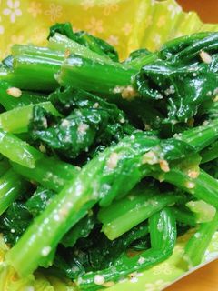 お弁当にも!簡単!ほうれん草の胡麻和え-レシピのメイン写真