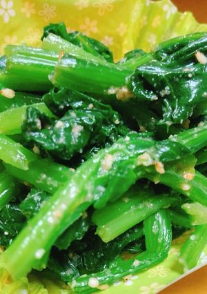 お弁当にも！簡単！ほうれん草の胡麻和え-レシピのメイン写真