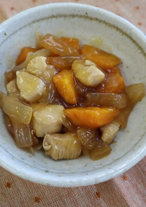 にんじんと鶏肉の甘酢煮-レシピのメイン写真