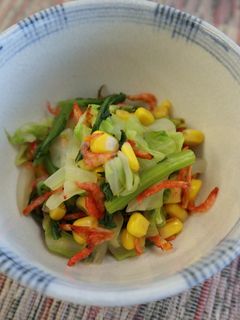 キャベツと春菊の和え物-レシピのメイン写真