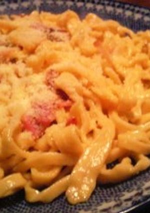 生パスタで作るカルボナーラ-レシピのメイン写真