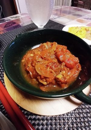 作り置きレンチン鯖缶トマトカレー-レシピのメイン写真